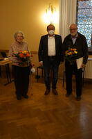 Bild vergrößern: Verleihung des Ehrenamtspreises an Inge Biedermann und Frank Müller durch Bürgermeister Jürgen Opitz                                