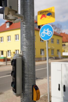 Bild vergrern: Neue Ampel an der Siegfried-Rdel-Strae