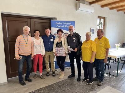 Bild vergrößern: Treffen in Lwowek Slaski mit Bürgermeisterin Mariola Szczesna