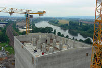 Bild vergrern: Baustelle des AGRO-Terminal Heidenau der Firma HaBeMa