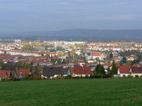 Bild vergrößern: Blick über das Heidenauer Stadtgebiet