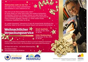 Weihnachtlicher Verpackungsservice