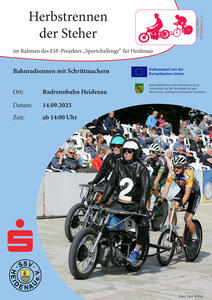Bild vergrößern: Plakat Herbstrennen der Steher ESF 14.09