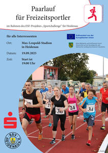 Bild vergrößern: Plakat Paarlauf 2025 ESF 19.09