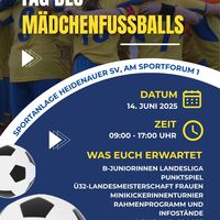 Interner Link zur Veranstaltung: Tag des Mädchenfussballs