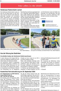 Bild vergrößern: Auszug Heidenauer Journal 18/2025 vom 12.09.2025