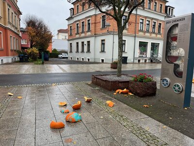 Bild vergrößern: Vandalismus nach dem Kürbisszenario