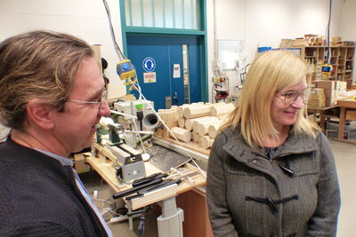Bild vergrößern: Besuch im ZAB Zentrum für Arbeit und Bildung