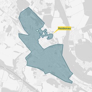 Bild vergrößern: Ausbaugebiete in Heidenau