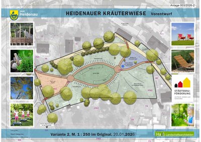 Stadtrat beschlie&szlig;t die Umgestaltung einer zentralen Gr&uuml;nfl&auml;che - der Heidenauer Kr&auml;uterwiese