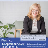 Interner Link zur Veranstaltung: B&uuml;rgermeisterin vor Ort