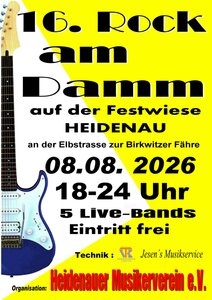 Bild vergr&ouml;&szlig;ern: Rock am Damm 2026